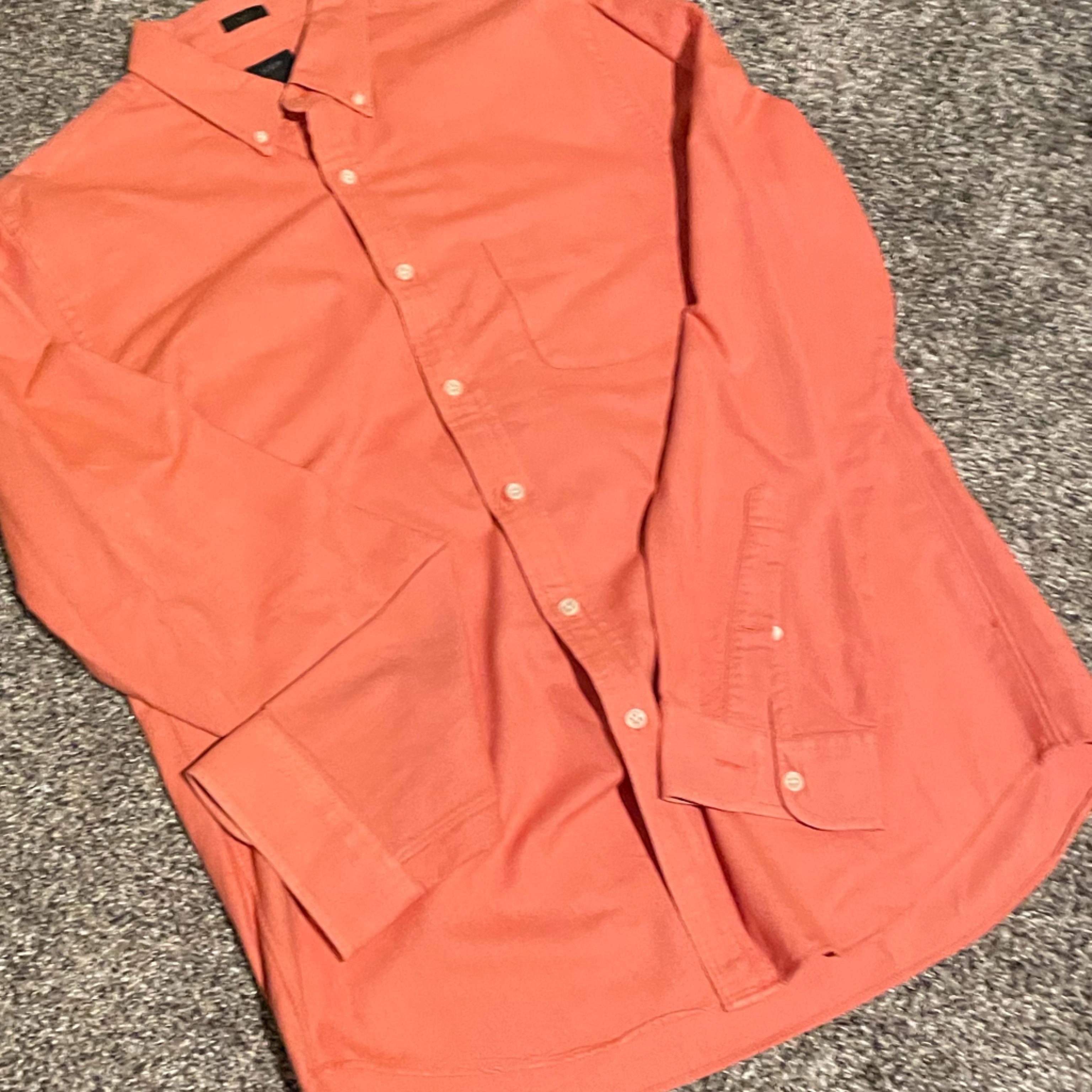 Jcrew Slim Cut Salmon Coral Button Down Like New !!